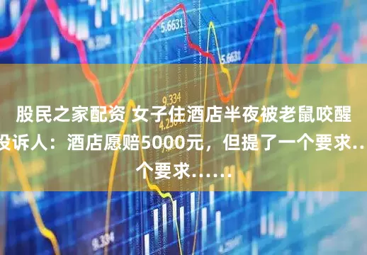 股民之家配资 女子住酒店半夜被老鼠咬醒？投诉人：酒店愿赔5000元，但提了一个要求……