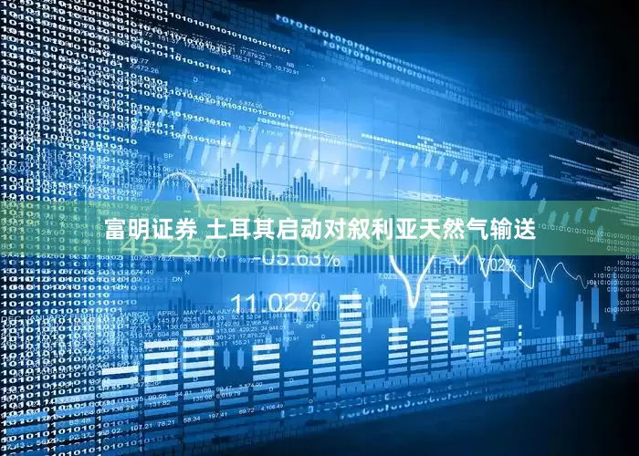 富明证券 土耳其启动对叙利亚天然气输送